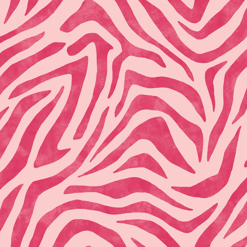 Papier peint adhésif RuZebra, Rose / rouge