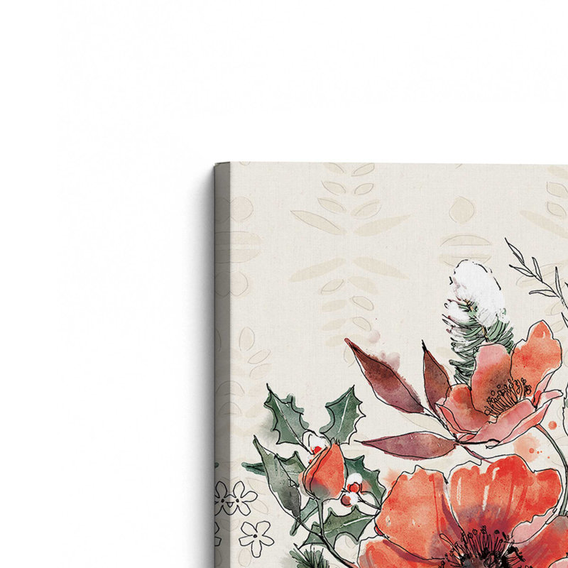 «Festive Blooms IX» par Anne Tavoletti, reproduction d'art, H 24 po x l 18 po, Wrapped Canvas, Ne s’applique pas