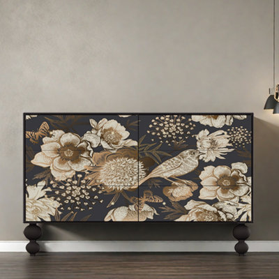 Vintage Six-Drawer Sideboard Accent Chest