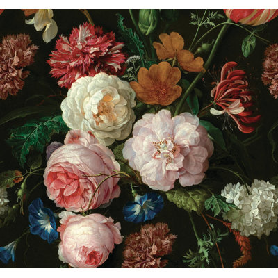 Superfresco Easy Archive Floral Black Print To Order Fixed Size 2.8m x 3m Mural