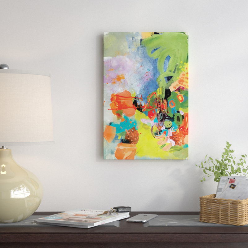 « summer surprise », reproduction sur toile, H 26 po x l 18 po x P 1,5 po, Toile tendue, Pas de tapis
