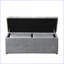 Ensemble de repose-pieds rectangulaire 3 pièces en velours gris clair | Structure en bois | Accents noirs