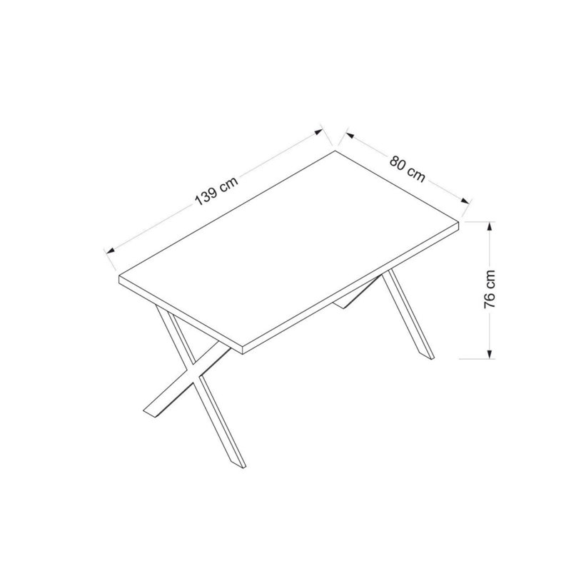 Ferro Beech Dining Table, White
