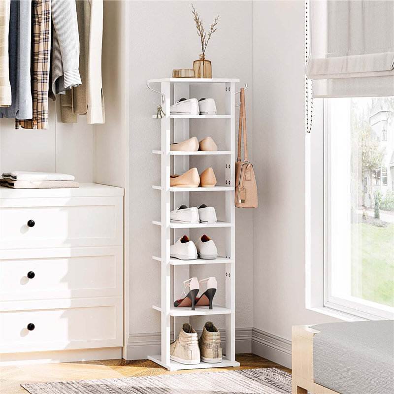 Range-chaussures 8 paires, Blanc
