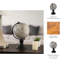Globe terrestre classique Koregan sur support avec carte du monde - Décorations d'intérieur pour salon et table basse - 7 po, vert et noir