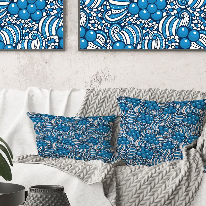 Abstract Throw Pillow, 18" x 18"