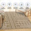 Tapis d'extérieur tissé à motif géométrique Tribal