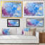 Bleu et rose marbré, art fluide sur toile moderne-1647277241-1647277246