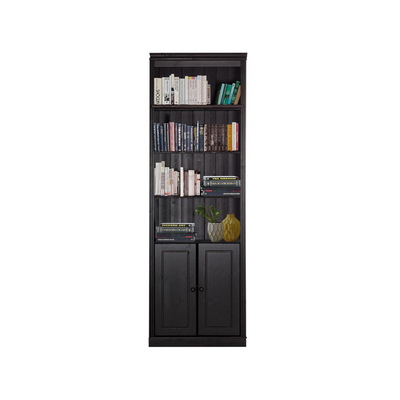 Dedrah 223cm H x 74cm W Library Bookcase, Brown
