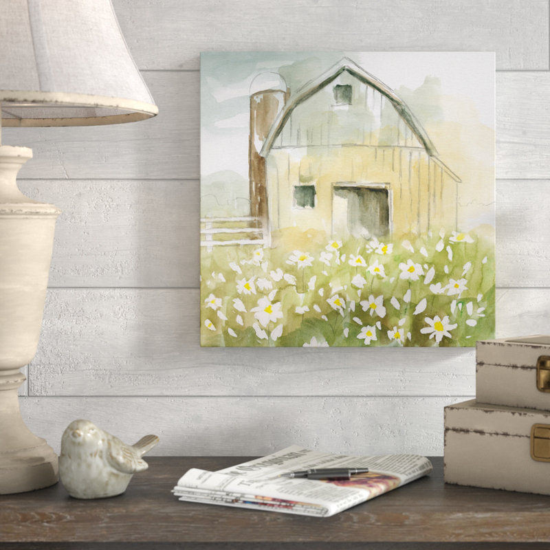 Daisy Barn - reproduction d'art, Toile tendue, H 16 po x l 16 po x P 1,5 po
