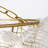 Artistica 32" 8-Light Round Modern Brass Ribbed Bubble Glass Chandelier