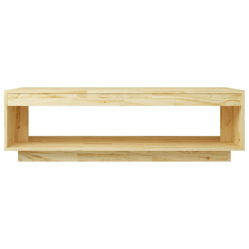 Brixxon Solid Wood Frame Coffee Table, Khaki