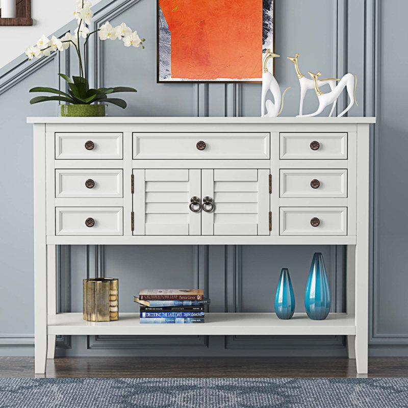 Armoire d'appoint 2 portes Dente, Blanc
