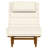 vidaXL Sun Lounger with Cushion 2-person 2 pcs Brown Solid Acacia Wood-1274072588
