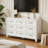 Makeace 9-Drawer White Metal Dresser, Modern Tall Storage Cabinet Chest Of Drawers For Living Room, Hallway, Bedroom-51643021