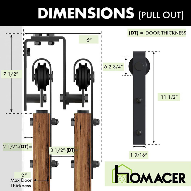 Regular U Bracket Set For Double Track Bypass Use （Not for Spoke Wheel）