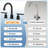 2-handle Bathroom Faucet with Drain Assembly-61572300