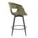 Curva 25" Fixed-Height Counter Stool With Tapered Metal Legs And Round Footrest - Set Of 2