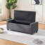Banc rembourré avec rangement rabattable-128936941