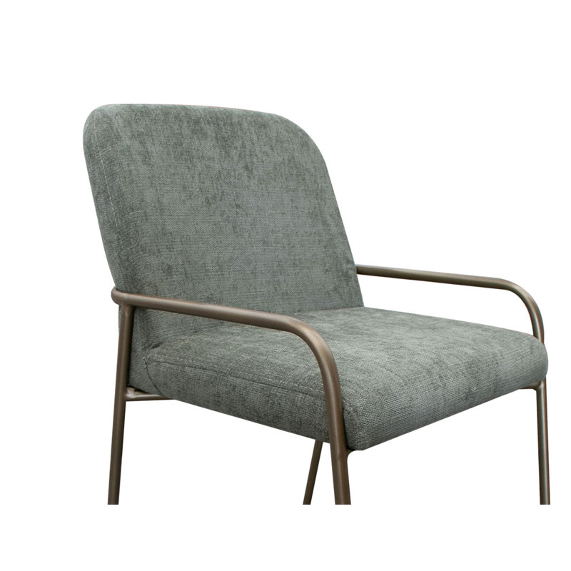 Tabouret de comptoir Eliza 24, Polyester vert olive