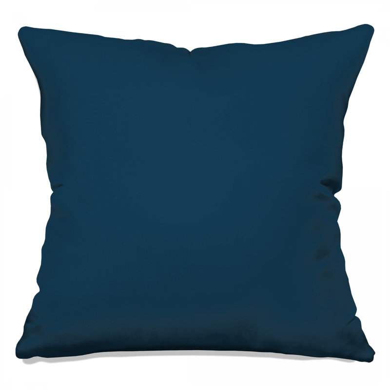 Solid Blue Background Double Sided Throw Pillows, 14 x 14 inches