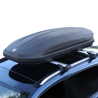 Black 390 L Rooftop Cargo Box Carrier Dual-Side Opening Roof Mount Travel Luggage Storage Capacity 165Lbs Weight Capacity with Secure Straps&Keys Vehicle Hard-Shell Carriers packaging and filling optimization