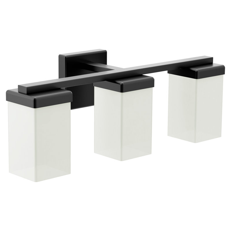 90 Degree 1-Light Bath Sconce, 3, Matte Black
