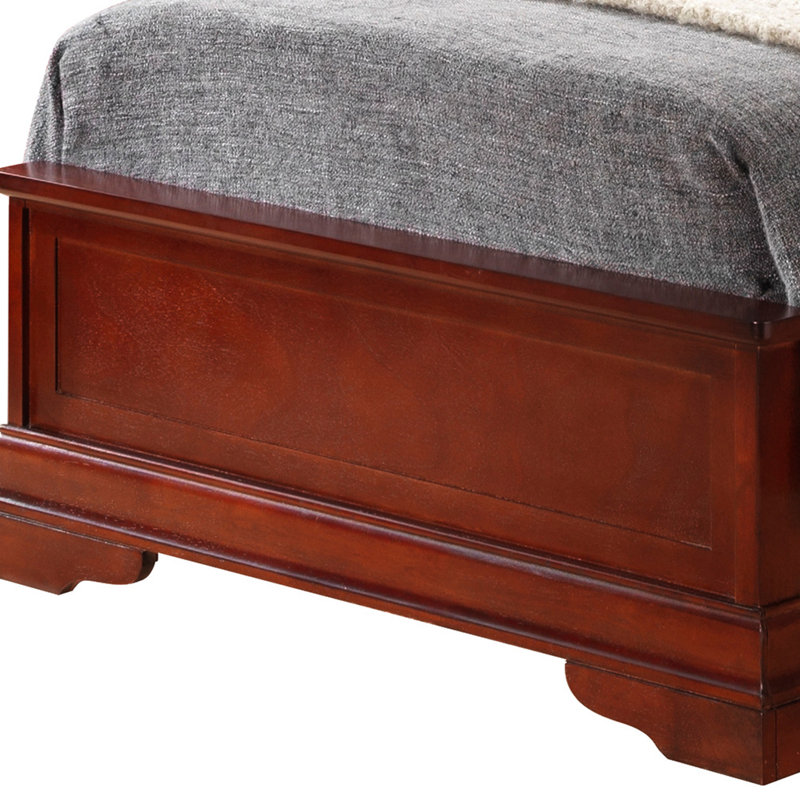 Lit simple en bois, Cerisier, Lit simple