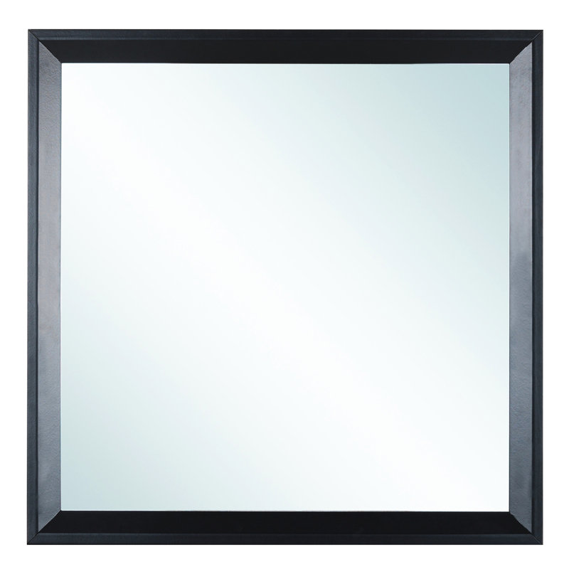 Accessoire de miroir moderne de conception moderne - Finition stratifiée de haute qualité, verre transparent à faible épaisseur, pour montage sur la commode