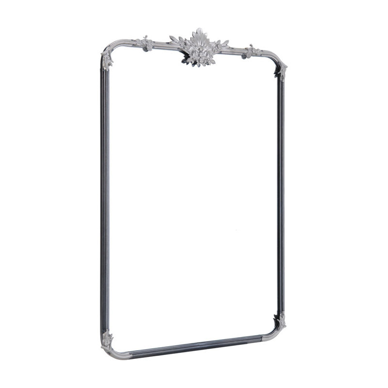 Alyannah Iron Flat Wall Mirror