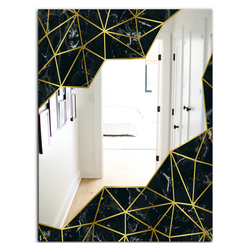 Miroir d'appoint Capital Modern, Noir, H 24 po x l 32 po