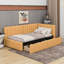 Lit de jour simple tapissier avec 2 tiroirs de rangement-2109996042