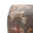 Yinka 17.5" Pouf - Sage Floral Vintage-Inspired Motif Accent Pouf Ottoman-1448350636