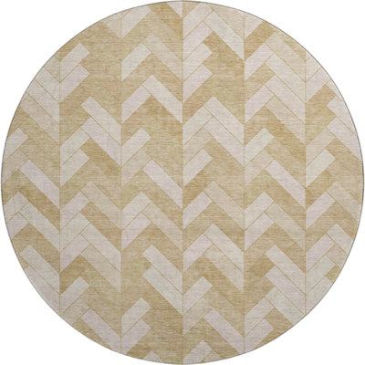 Premium Machine Washable Mayfield AMF2297 Geometric Rug