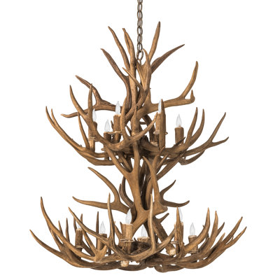 Rustic Lodge 12 - Light Chandelier