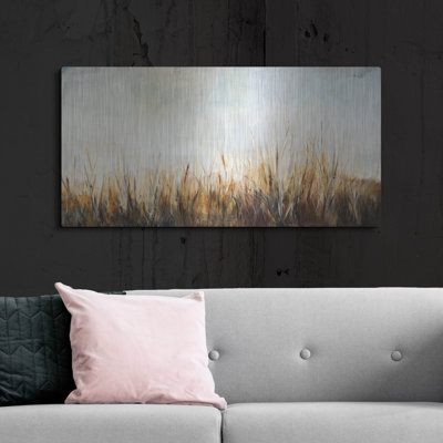 Rosalind Wheeler 'Grasses In The Breeze' by Karen Hale Metal Wall Art