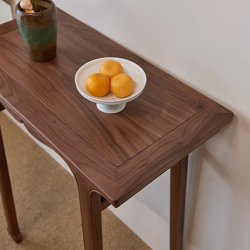 Nouveau comptoir d'entrée étroit de style chinois, H 31,50 po x l 31,50 po x P 13,77 po