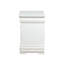 Table de chevet 2 tiroirs en blanc - Structure en pin massif pour l'organisation de 2 tiroirs en bois Elegance
