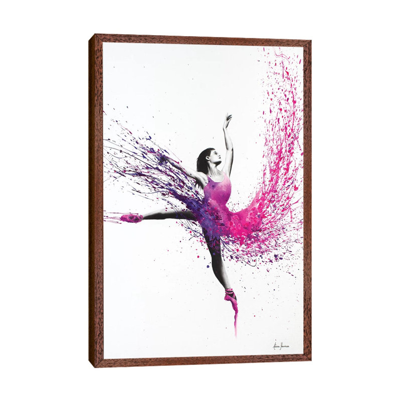 Love Dreams by Ashvin Harrison - Print on Canvas, 152.5 cm H x 101.5 cm W, Classic Brown Wood Framed