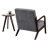 Mid-Century Modern Accent Chair with Durable Rubberwood-120886796-120886794