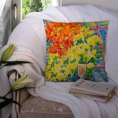 Mums Indoor/Outdoor Throw Pillow