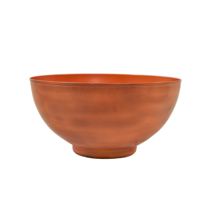 Pot de fleurs en acier galvanisé, Terre de Sienne brûlée, H 8 po x l 16 po x P 16 po