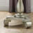 Round Wood Pedestal Side Table-1393598516
