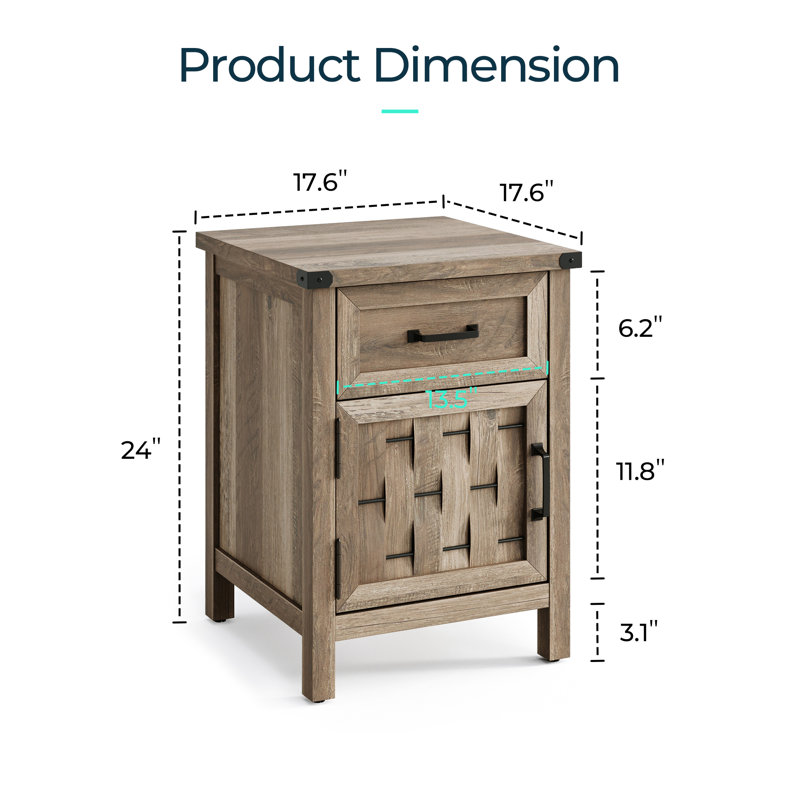 Silvo End Table, Brown Wood