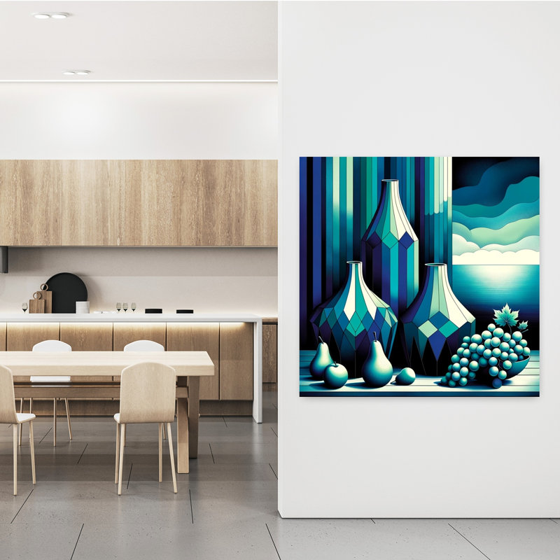 Art contemporain, art moderne de fruits, H 48 po x l 48 po