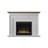 Ellington Circle 47.38'' W Electric Fireplace & Mantel Package with 4600 BTU-1180526350