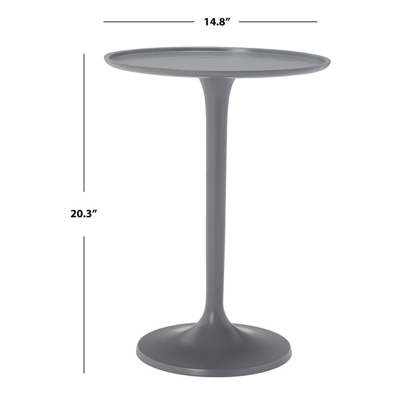Haltwhistle Tray Top End Table, Dark Gray
