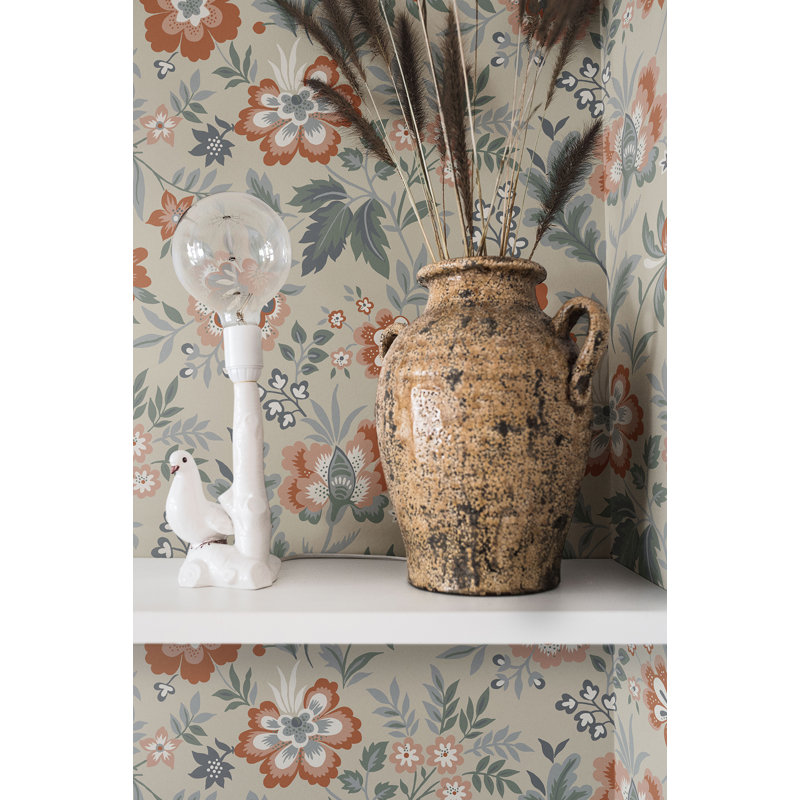 Rouleau de papier peint L 33 pi x l 20,5 po Ainslee, Beige