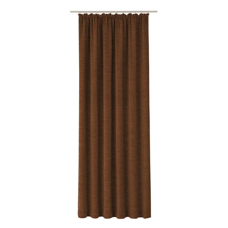 Breedlove Room Darkening Curtain Single Panel, 245cm H x 132cm W, Chocolate