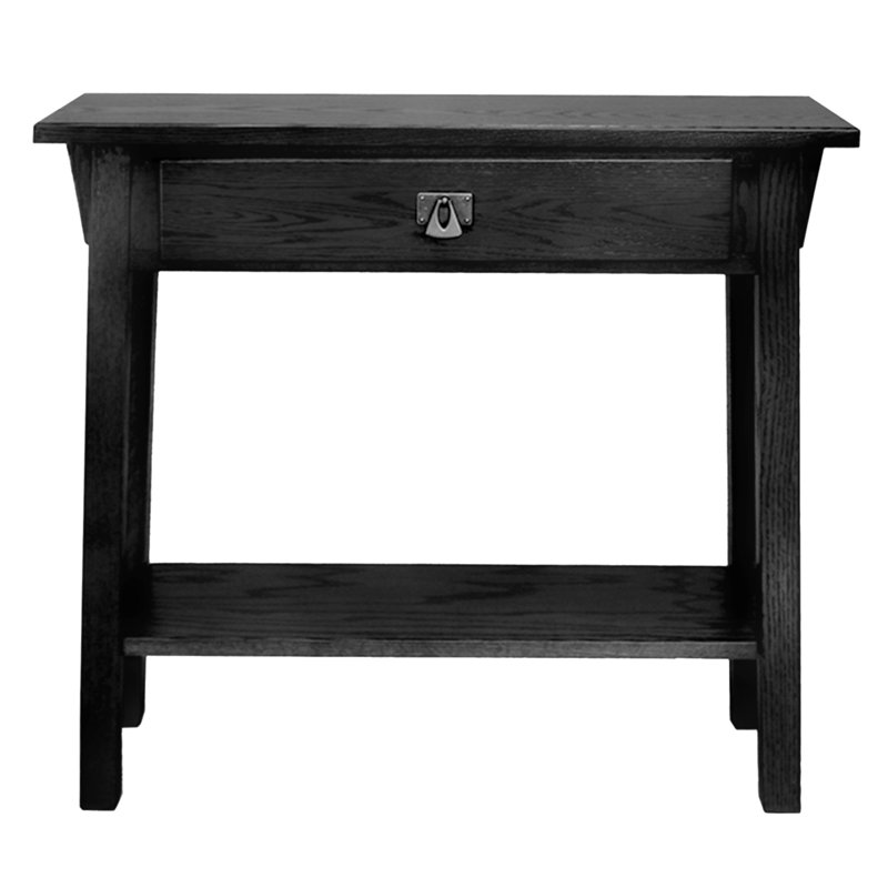 Mission Solid Wood Console Hall Stand, Slate